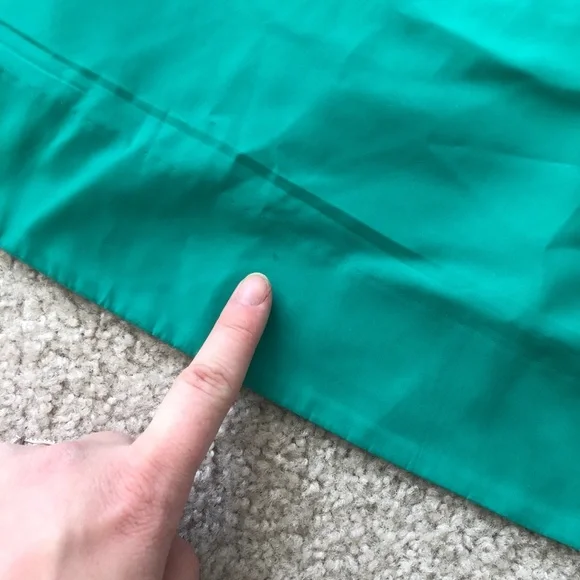 Anthropologie Mare Mare Off The Shoulder Puff Sleeve Green Mini Dress Size Small - Picture 12 of 13